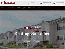 Tablet Screenshot of pittsleyrealty.com